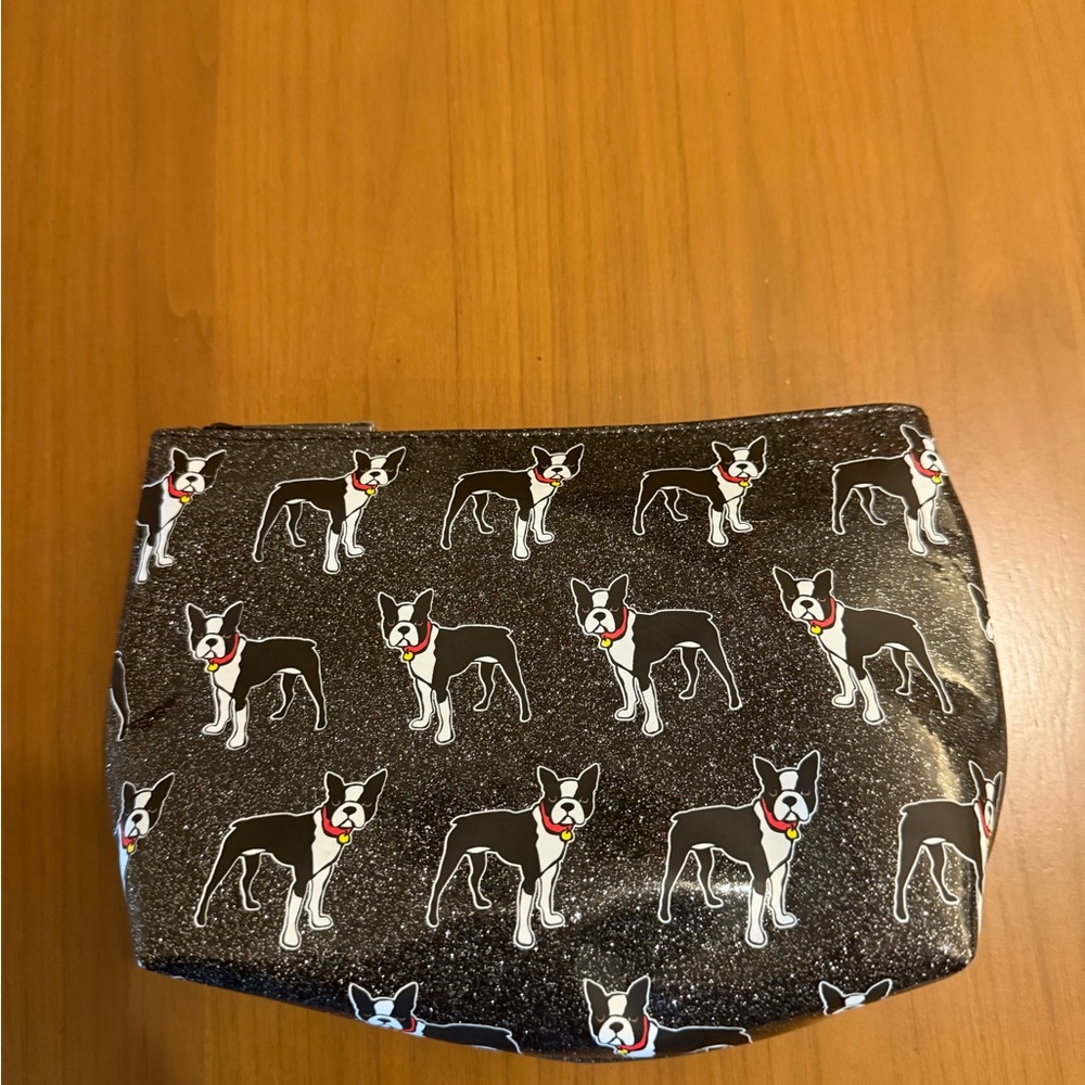 Dog Print Cosmetic Bag